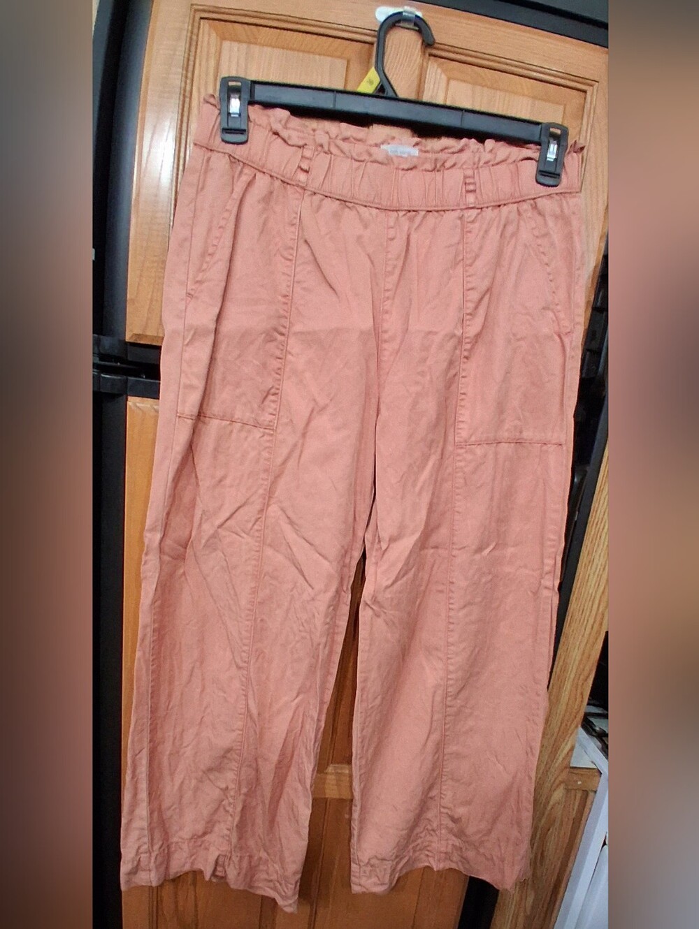 Joie Peachy 100% Lyocell Paperbag Waist Wide Leg Pants Medium
